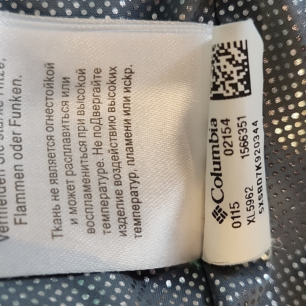 Columbia Women's White Out II Teal Puffer Jacket Size L Omni-Heat Thermal Lining - Picture 14 of 16